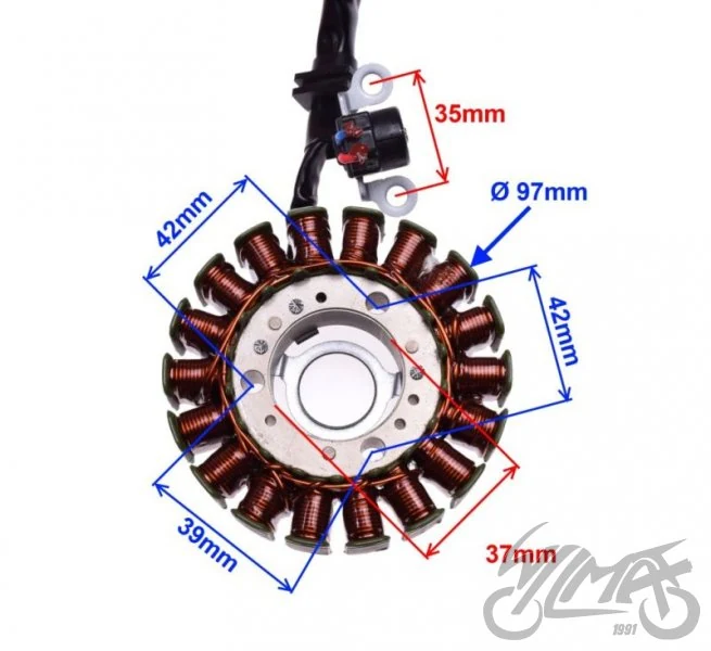 Stator 18 cewek do Yamahy X-Max 125 — MBK Cityliner 125 / MBK Skycruiser — ujęcie 2