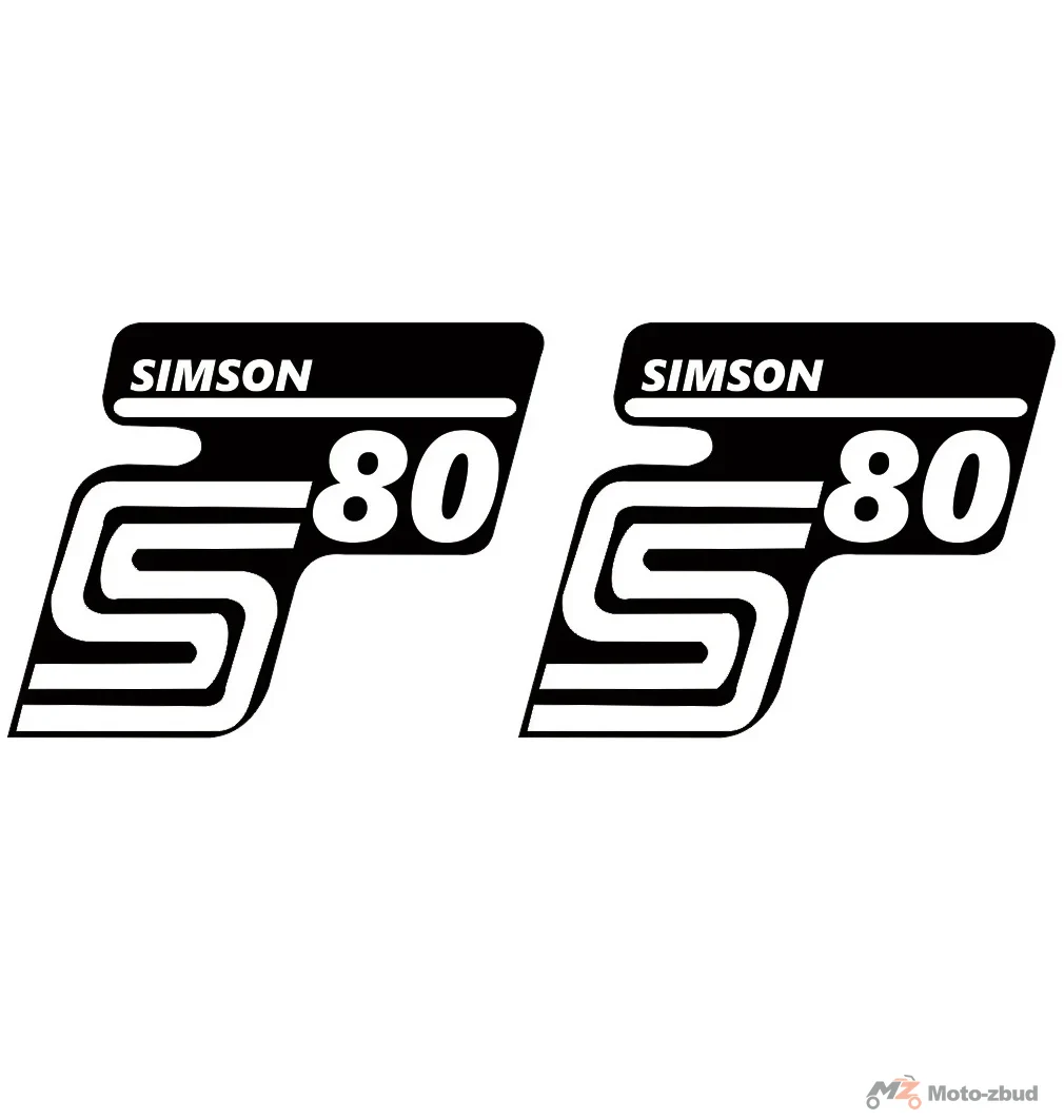 Naklejka Simson pokrywy S80 kpl. JMP