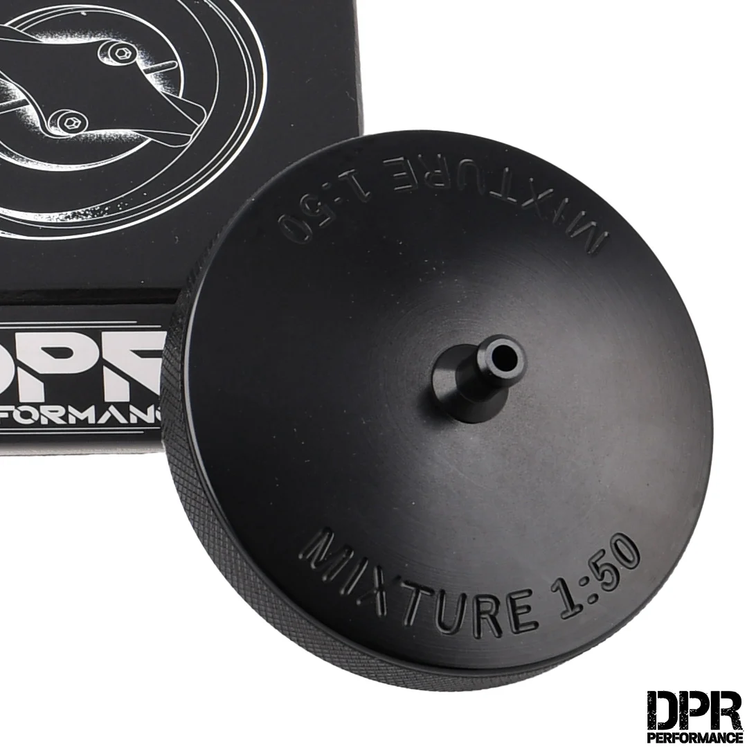 Korek zbiornika paliwa Simson aluminium CNC V4 czarny DPR Performance — ujęcie 1