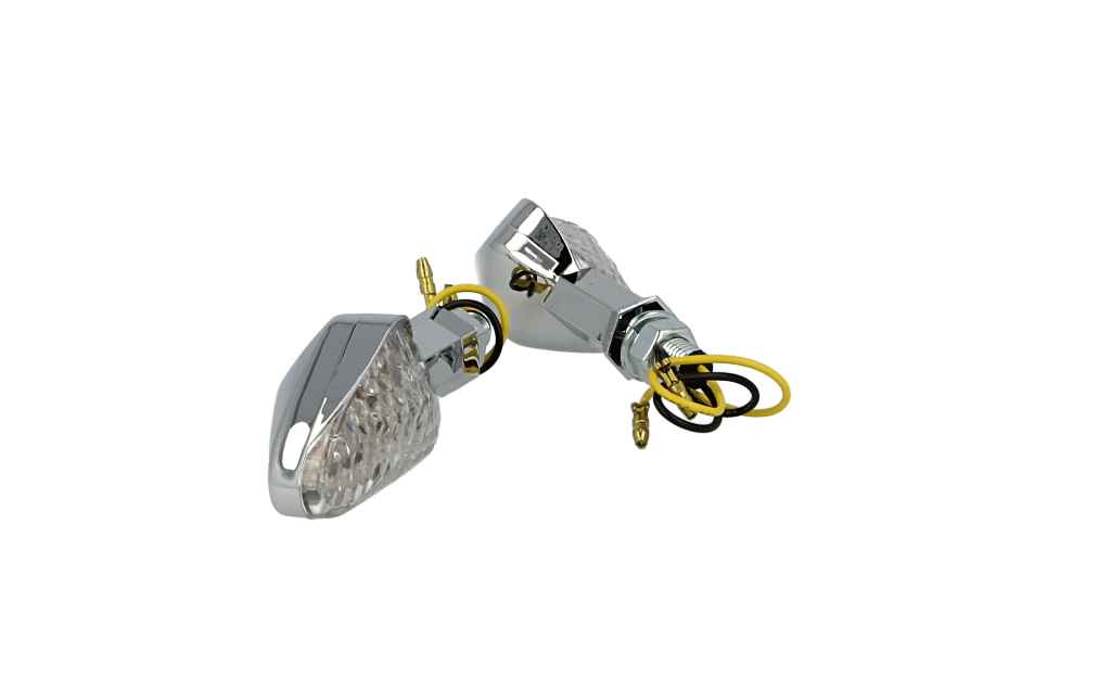 Kierunkowskaz kompletny 2 szt. uniwersalne/motocykl MLINE ST-139 chrom — ujęcie 6