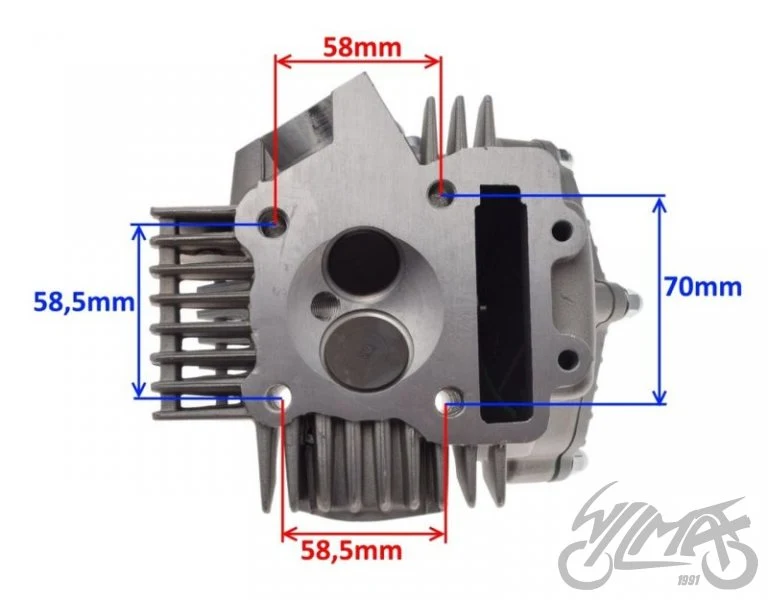 Głowica YX160, wysokość 129 mm, komora 53 mm — PTBA0040 — ujęcie 2