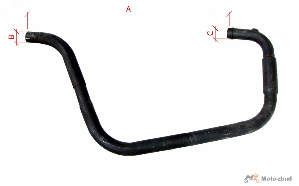Junak M20 320 cm³ kolanko wydechowe prawe