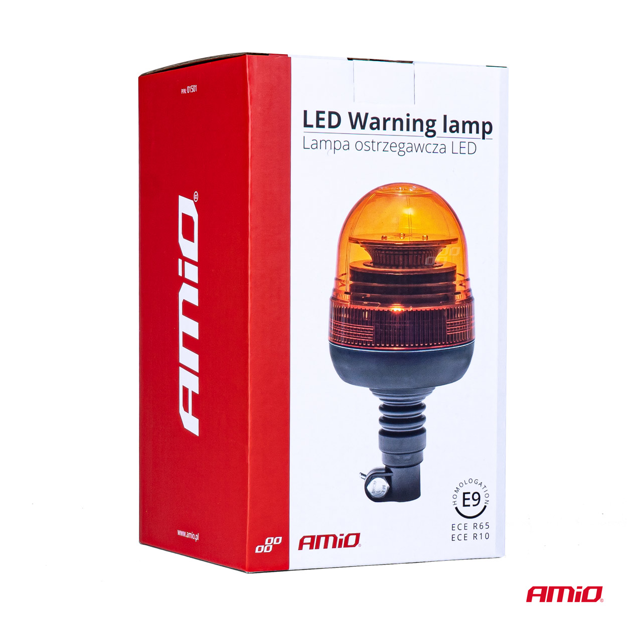 Lampa ostrzegawcza błyskowa kogut 39 LED flex R65 R10 12 V 24 V WAR09P — ujęcie 6