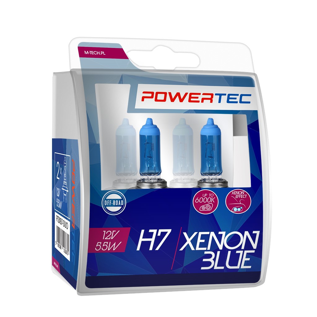 Żarówka halogenowa H7 12 V 55 W xenon Blue M-Tech PTZXB7-DUO — ujęcie 6