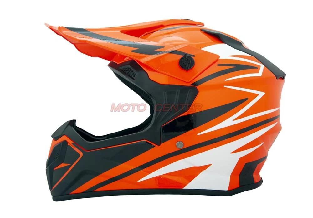 Kask crossowy BLEXX Dziecięcy MD-911 Junior pomarańczowy/czarny L Homologacja ECE — ujęcie 2