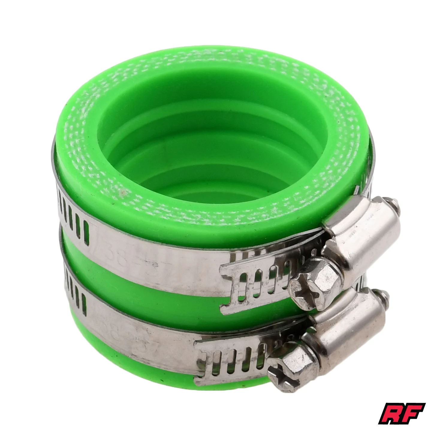 Króciec gaźnika PWK 40 mm silikon zielony Racing Force — ujęcie 1