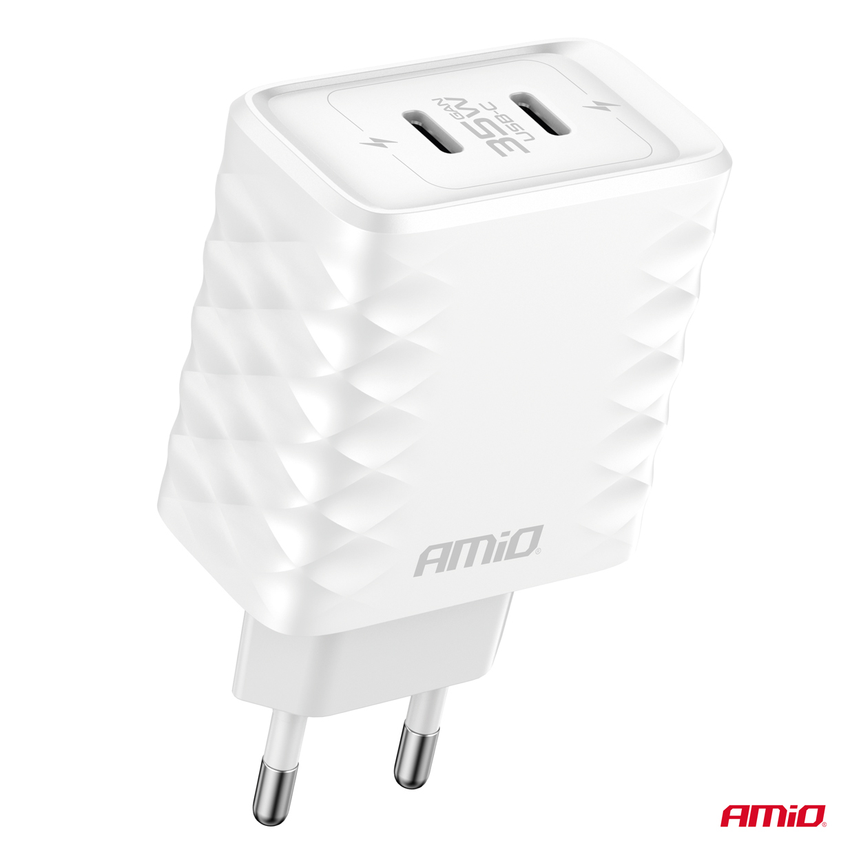 Ładowarka sieciowa Quick Charge 35 W 2x USB-C 100-240V — ujęcie 2