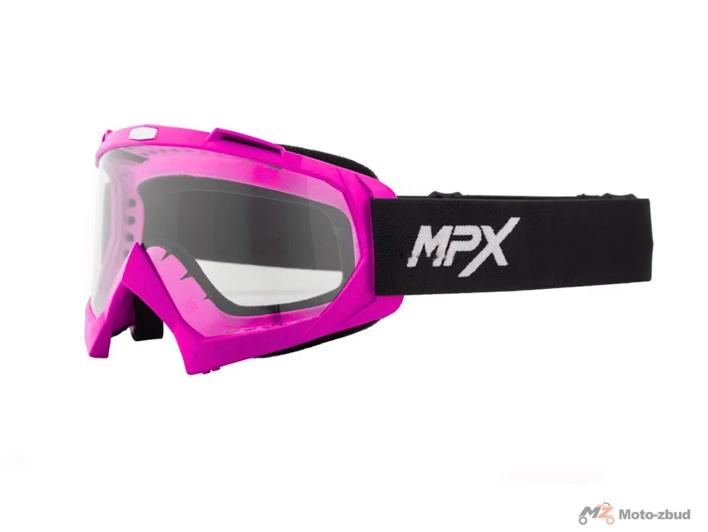 Gogle crossowe MPX YH-16 różowe matowe/szybka przezroczysta