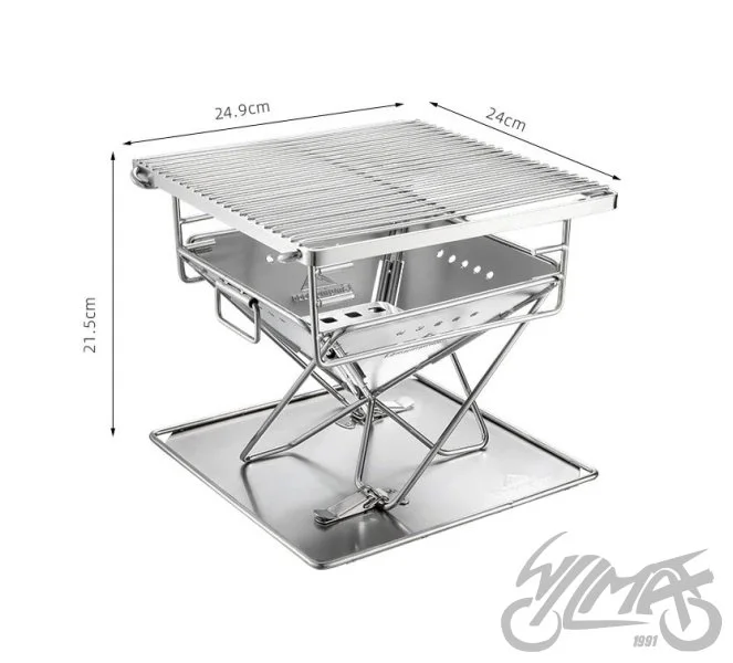 Grill przenośny składany turystyczny Mini camping — ujęcie 2