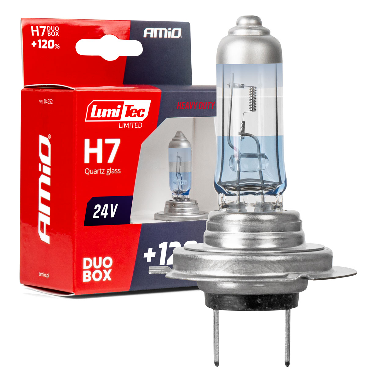 Żarówki halogenowe H7 24 V 70 W PX26d LumiTec LIMITED +120% DUO