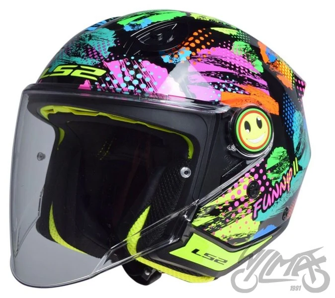 Kask LS2 OF622 funny II joy Black — rozmiar L — ujęcie 1