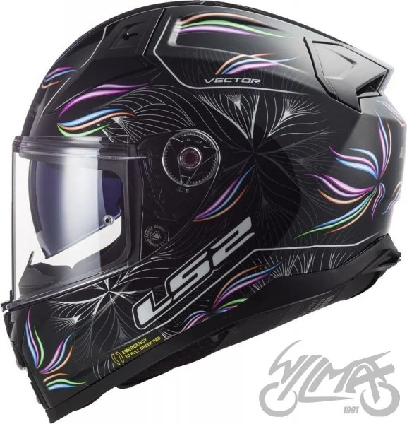 Kask LS2 FF811 Vector II Tropical Black Wh. — rozmiar M — ujęcie 2