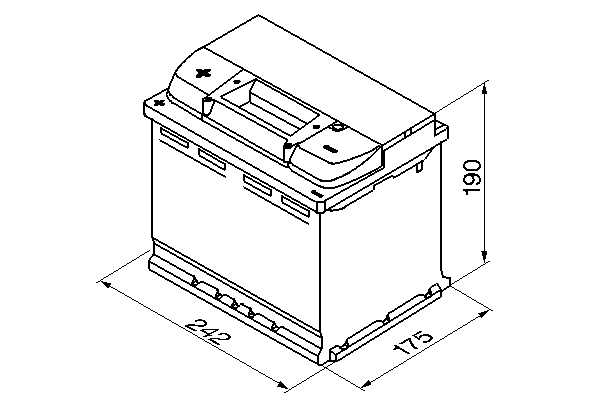 Akumulator 60 Ah 540A 242×175×190 L+ Silver S4 BOSCH 0 092 S40 060 — ujęcie 5