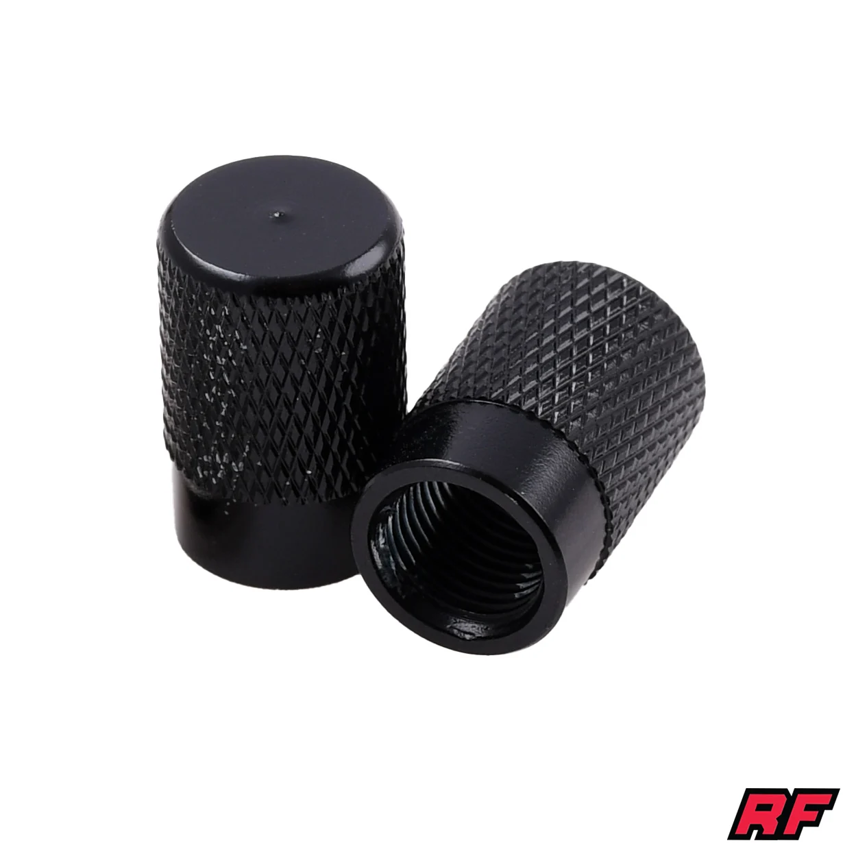 Nakrętka wentyla Racing Force roller czarna 2szt — ujęcie 1