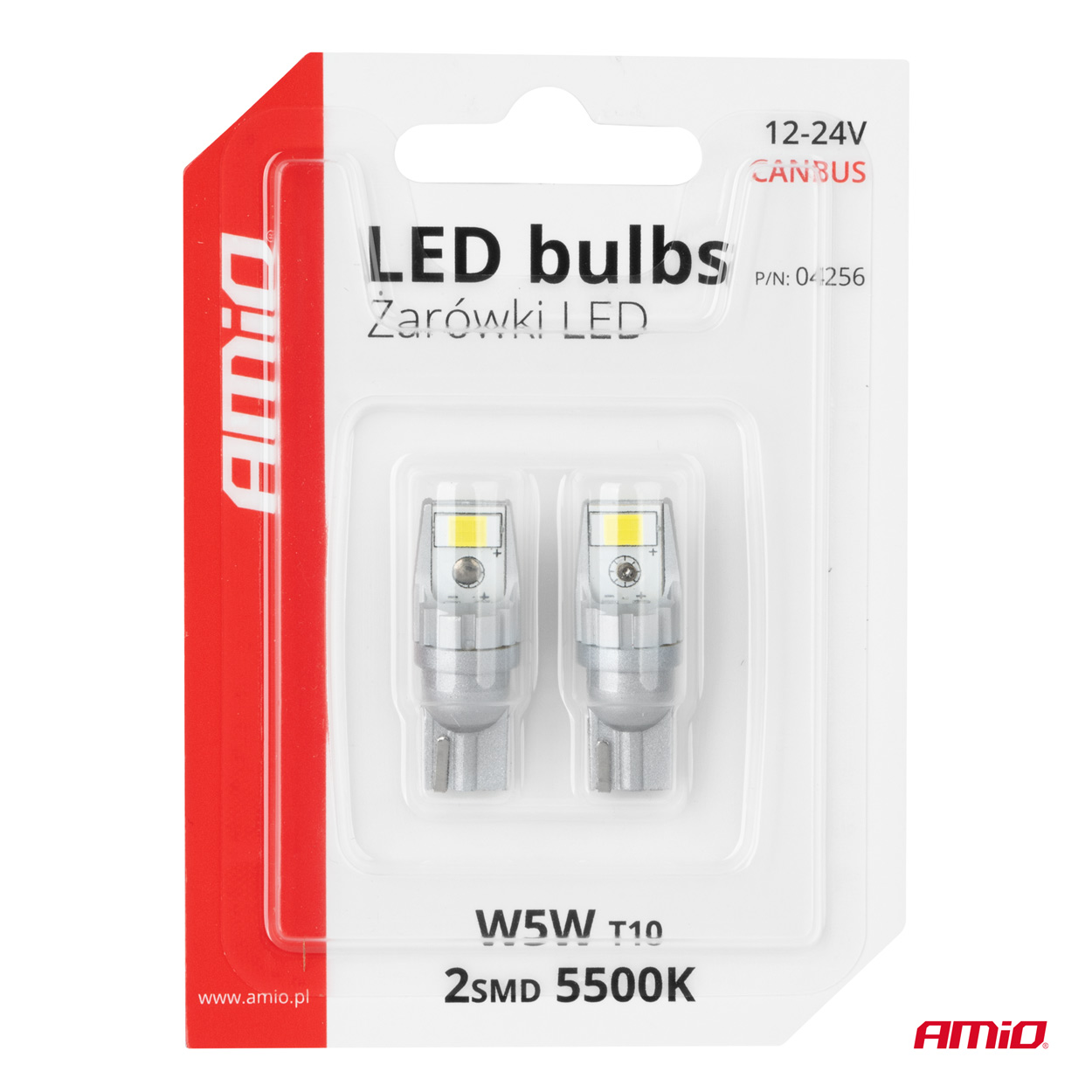 Żarówki LED CANBUS T10 W5W 2SMD 3570 White 12 V 24 V — ujęcie 5