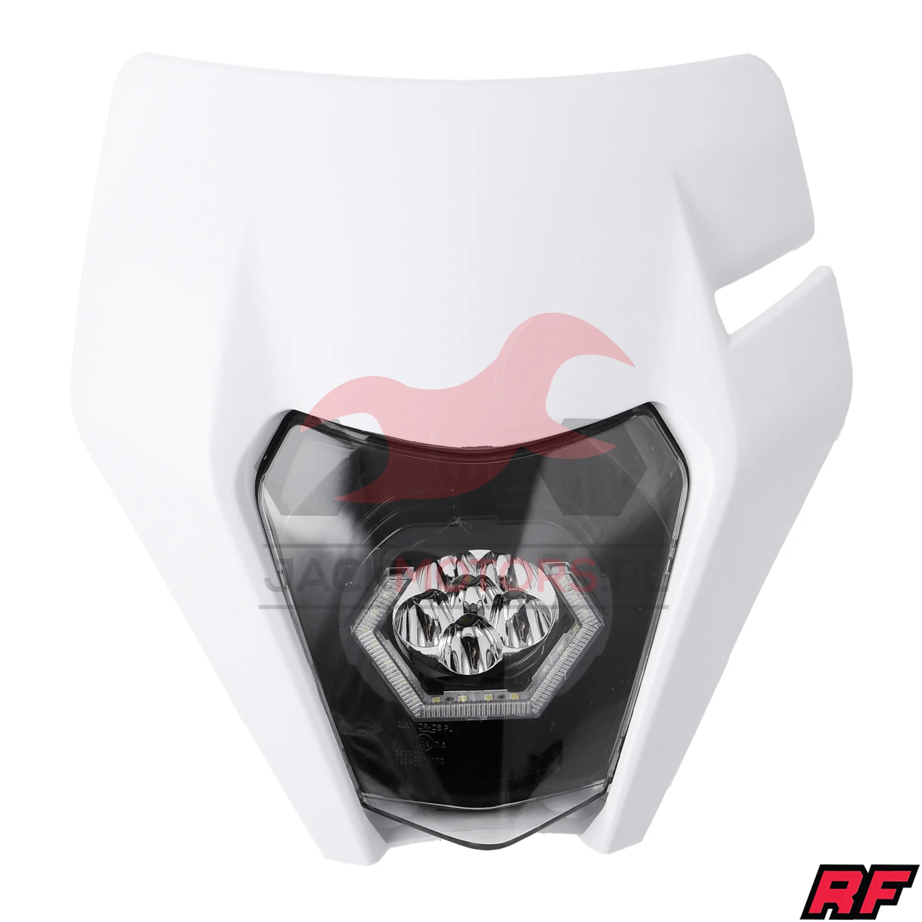 Owiewka uniwersalna Racing Force enduro LED V3 biała — ujęcie 1