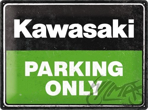 Tablica plakat 30 × 40 Kawasaki parking only 23331 — ujęcie 1