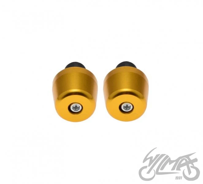 Końcówki kierownicy jasnozłote 05/36 mm — II gatunek, porysowane, para — ujęcie 2