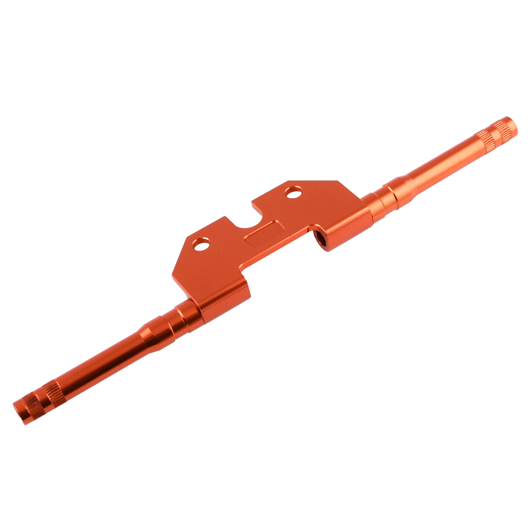 Uchwyt kierunkowskazu Simson tył 10 mm okrągły aluminium CNC pomarańczowy z gwintem M8 Racing Force — ujęcie 2