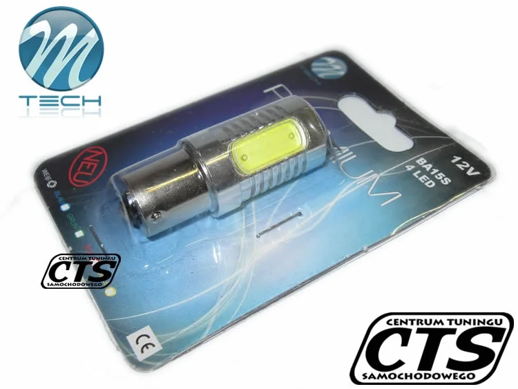 Żarówka BA15S 12V 4 LED 1.5W (6W) biała (1szt.)