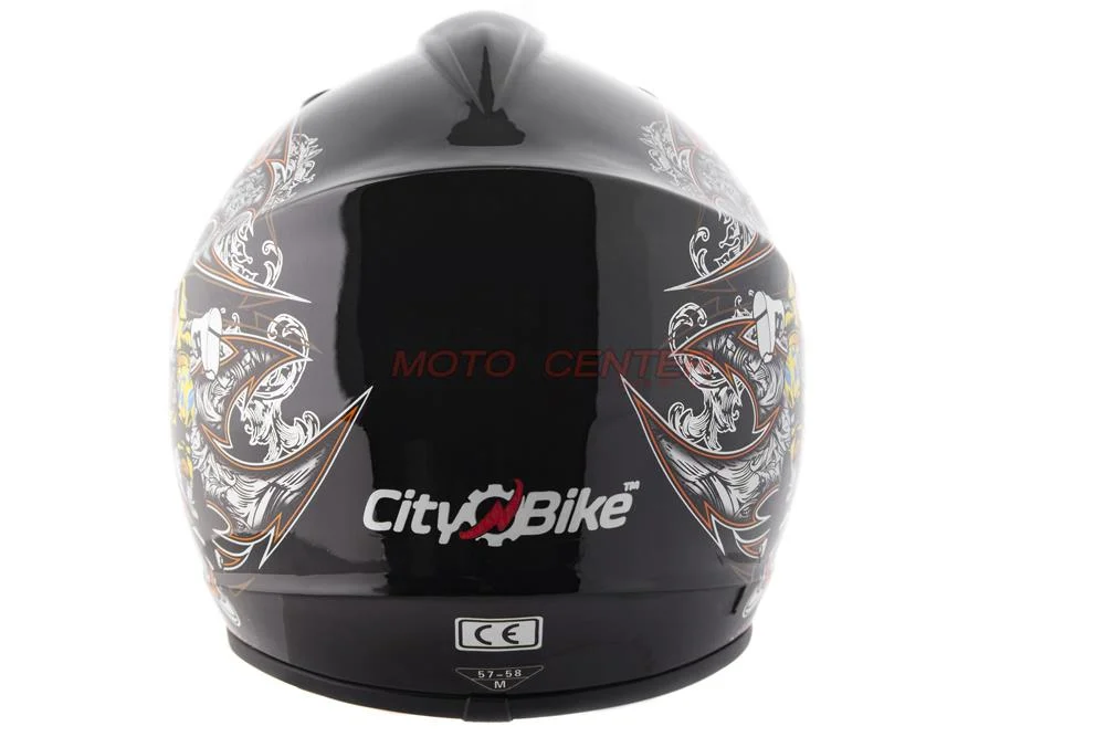 Kask crossowy City-Bike Dziecięcy WL-801A Junior Tatan czarny M — ujęcie 3