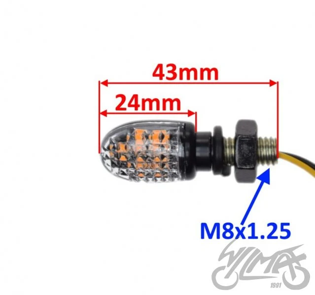 Kierunkowskazy LED mini — AM1460B — para — ujęcie 2