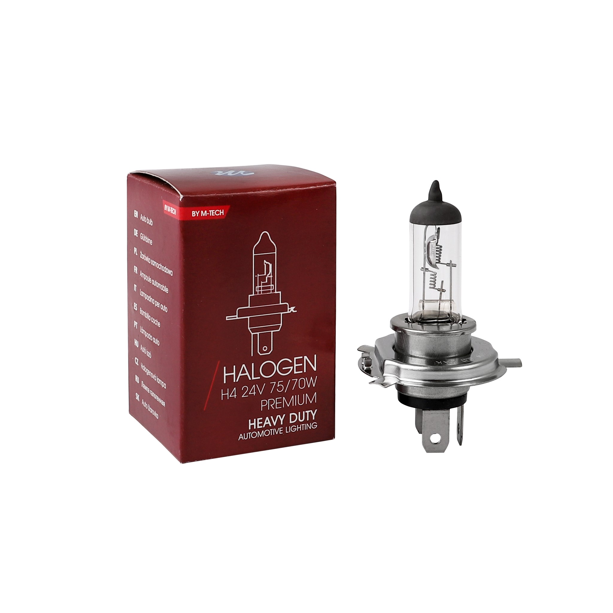 Żarówka halogenowa H4 24 V 75 W P43T HD M-Tech ZHD904 — ujęcie 2