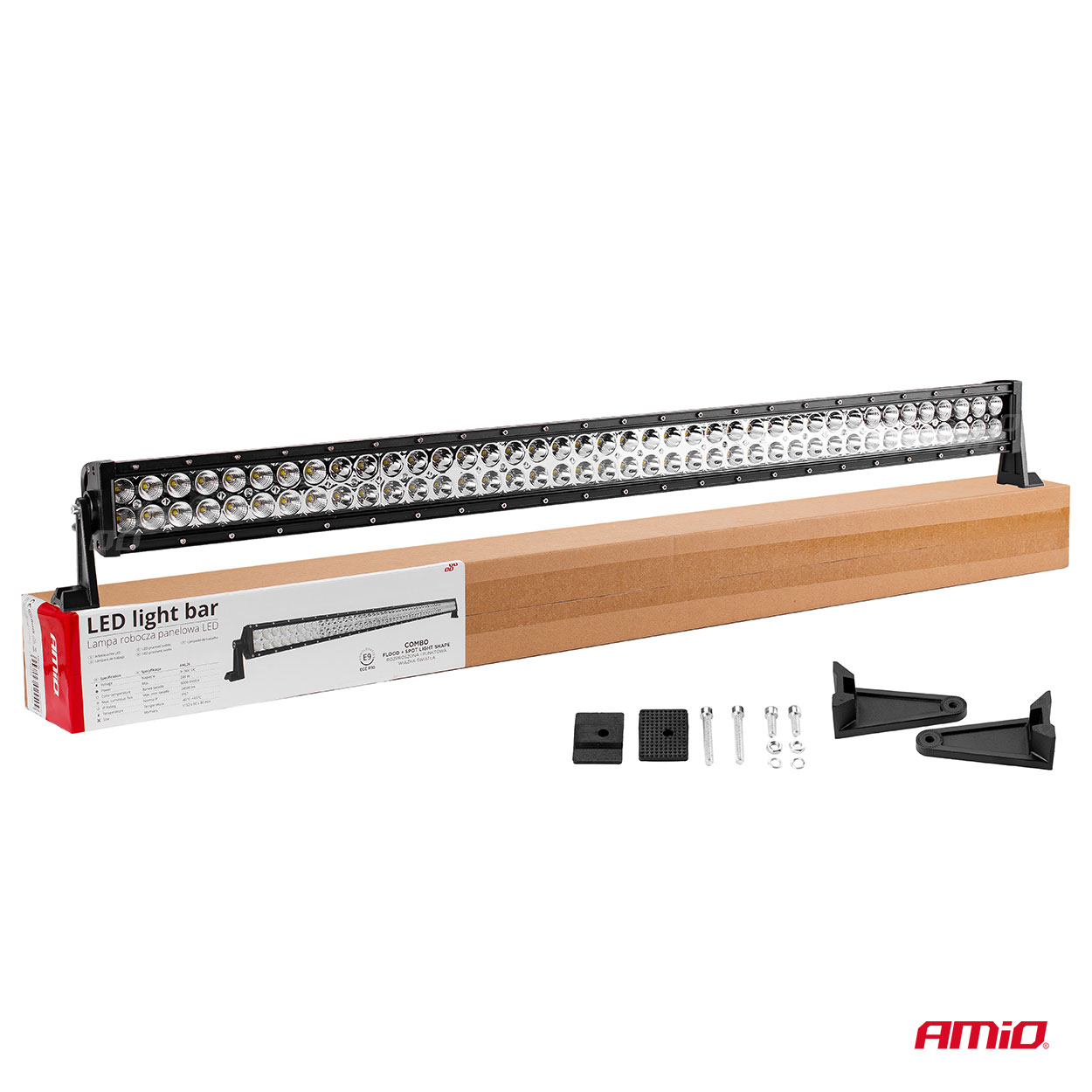 Lampa robocza panelowa LED BAR prosta AWL26 240 W 113 cm 24000lm 12 V 24 V — ujęcie 11