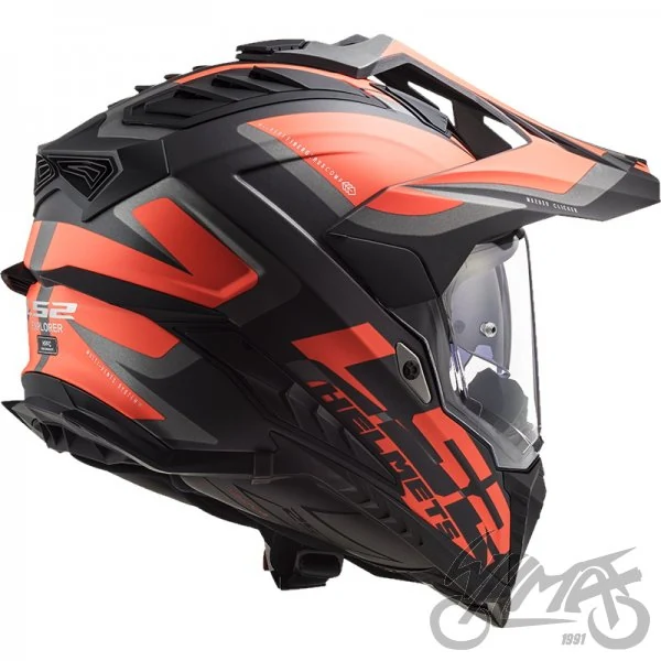 Kask LS2 MX701 Explorer Alter M. Black Or. — rozmiar 3XL — ujęcie 2