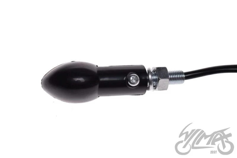 Kierunkowskazy LED czarne, żółty klosz, 12 V 1 W — para — ujęcie 3