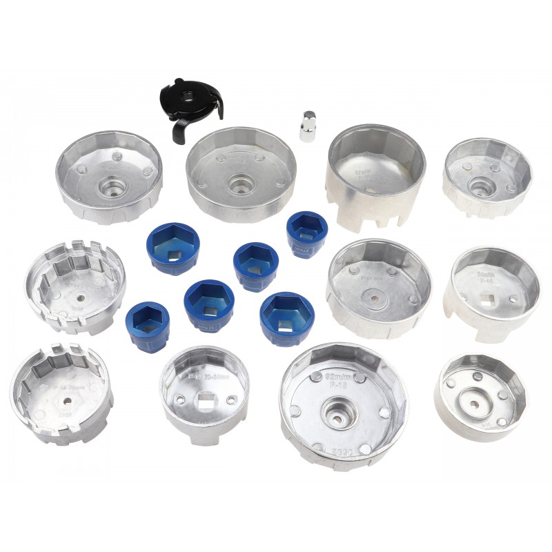 Zestaw kluczy do filtrów oleju 19 elementów aluminiowe MAGNUS MGS01035 — ujęcie 2