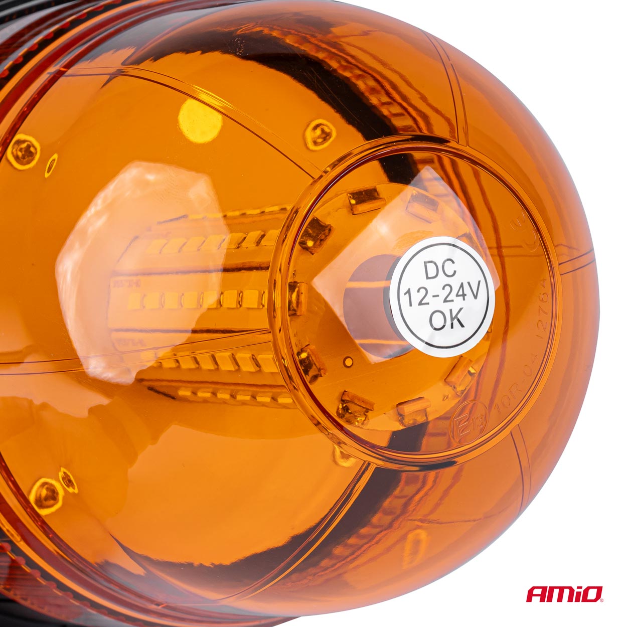 Lampa ostrzegawcza błyskowa kogut 80 LED magnes R10 12 V 24 V W09M — ujęcie 2