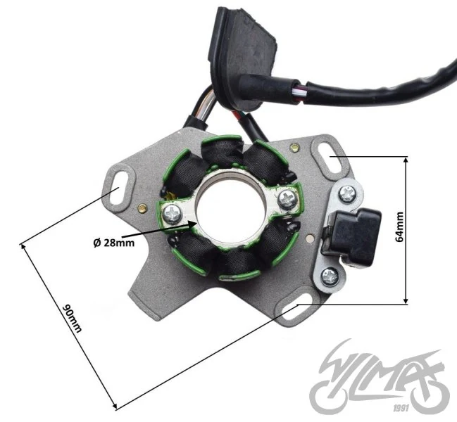 Stator 6 cewek do Suzuki RM125 — 2005–2008 — ujęcie 2