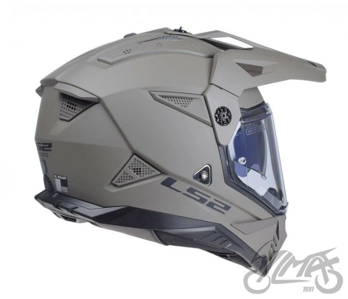 Kask adventure LS2 MX702 Pioneer II Solid Matt Sand — M — ujęcie 4