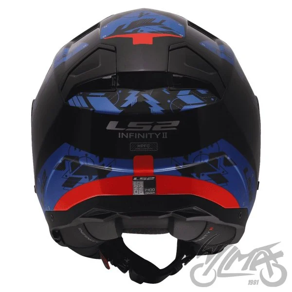 Kask LS2 OF603 infinity II nightline blue red L — ujęcie 5