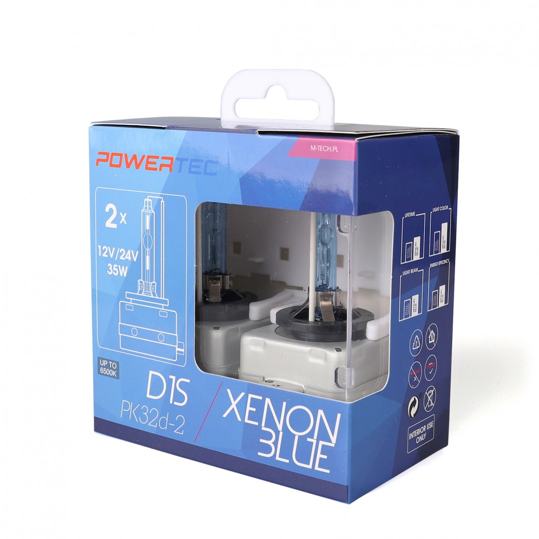 Żarówka xenon D1S 35W/6500K/X. Blue, 2 szt. M-Tech PTZXBD1S-DUO — ujęcie 3