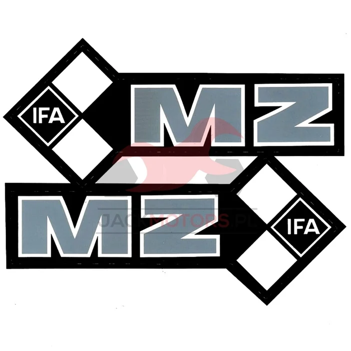 Naklejka zbiornika MZ ETZ srebrna kpl. — ujęcie 1