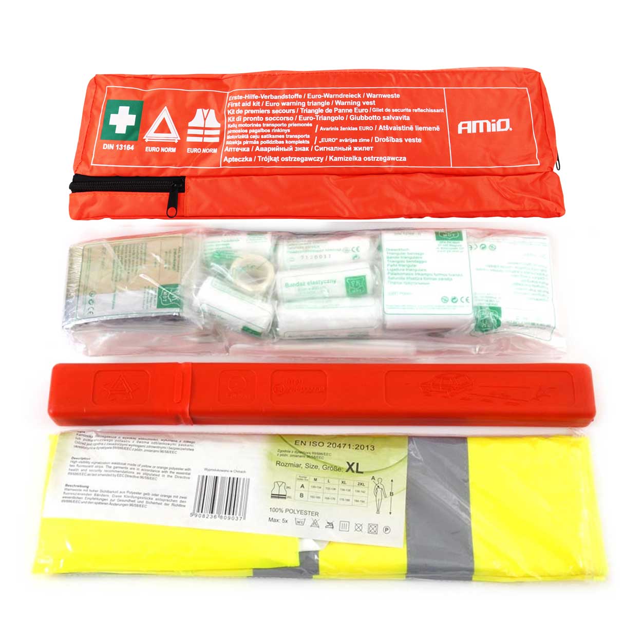Zestaw COMBI PLUS - Apteczka, trójkąt, kamizelka — ujęcie 2