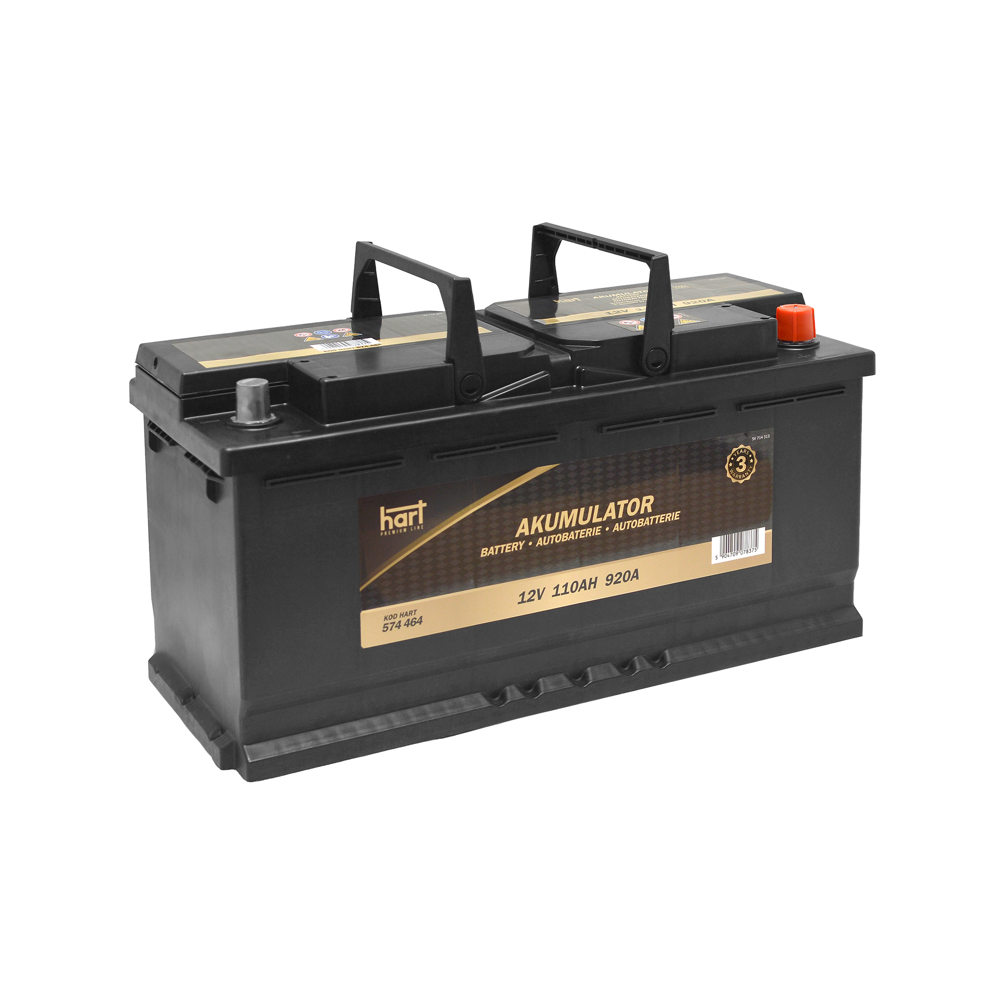 Akumulator 110 Ah 920A 393×175×190/+P/pre HART 574 464 — ujęcie 2