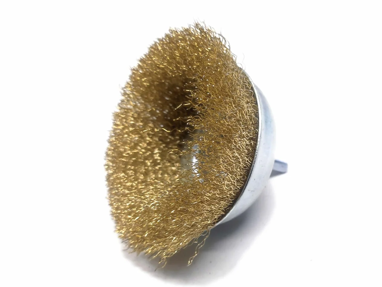 Szczotka czołowa do wiertarki 1/4" drut falisty 100mm — ujęcie 5