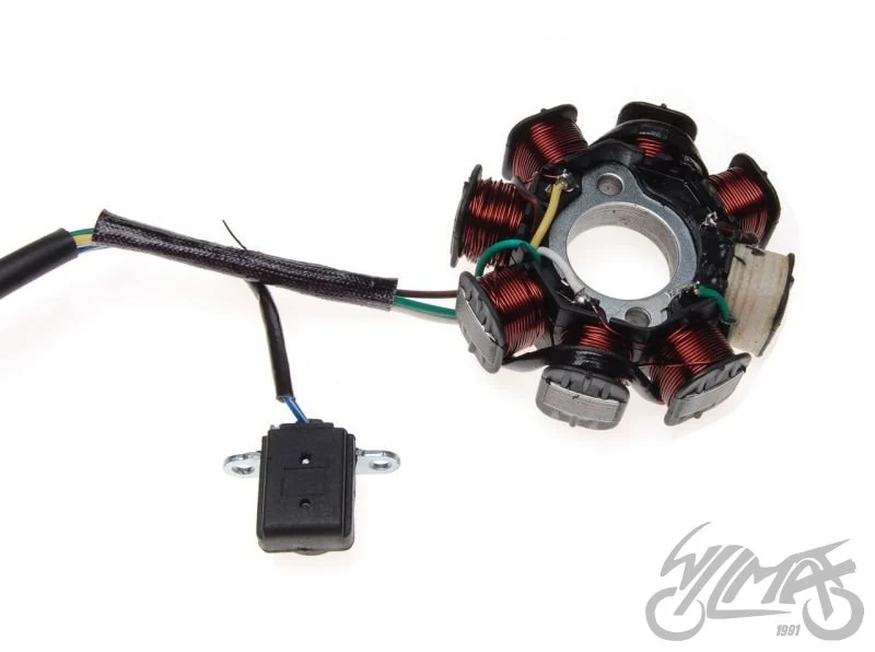 Stator zapłonu 8 cewek 125 GY6 4T — Kinroad XT125T-8 Wind Hunter / Longjia LJ150-QT4 — ujęcie 3