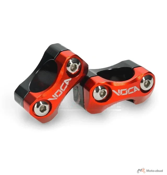 Adapter kierownicy wieżyczki 22 mm / 28 mm VOCA HB28 V2 aluminium CNC pomarańczowe uniwersalne — ujęcie 1