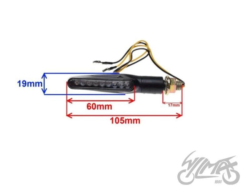 Kierunkowskazy LED 12 V AM1426 — para — ujęcie 2