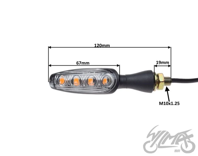 Kierunkowskazy tylne 12 V do Benelli TRK 502X — komplet — ujęcie 2