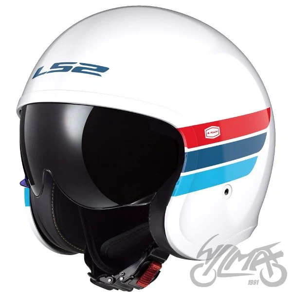 Kask LS2 OF599 Spitfire II retro wh.bl. Red-06 — rozmiar XL — ujęcie 1