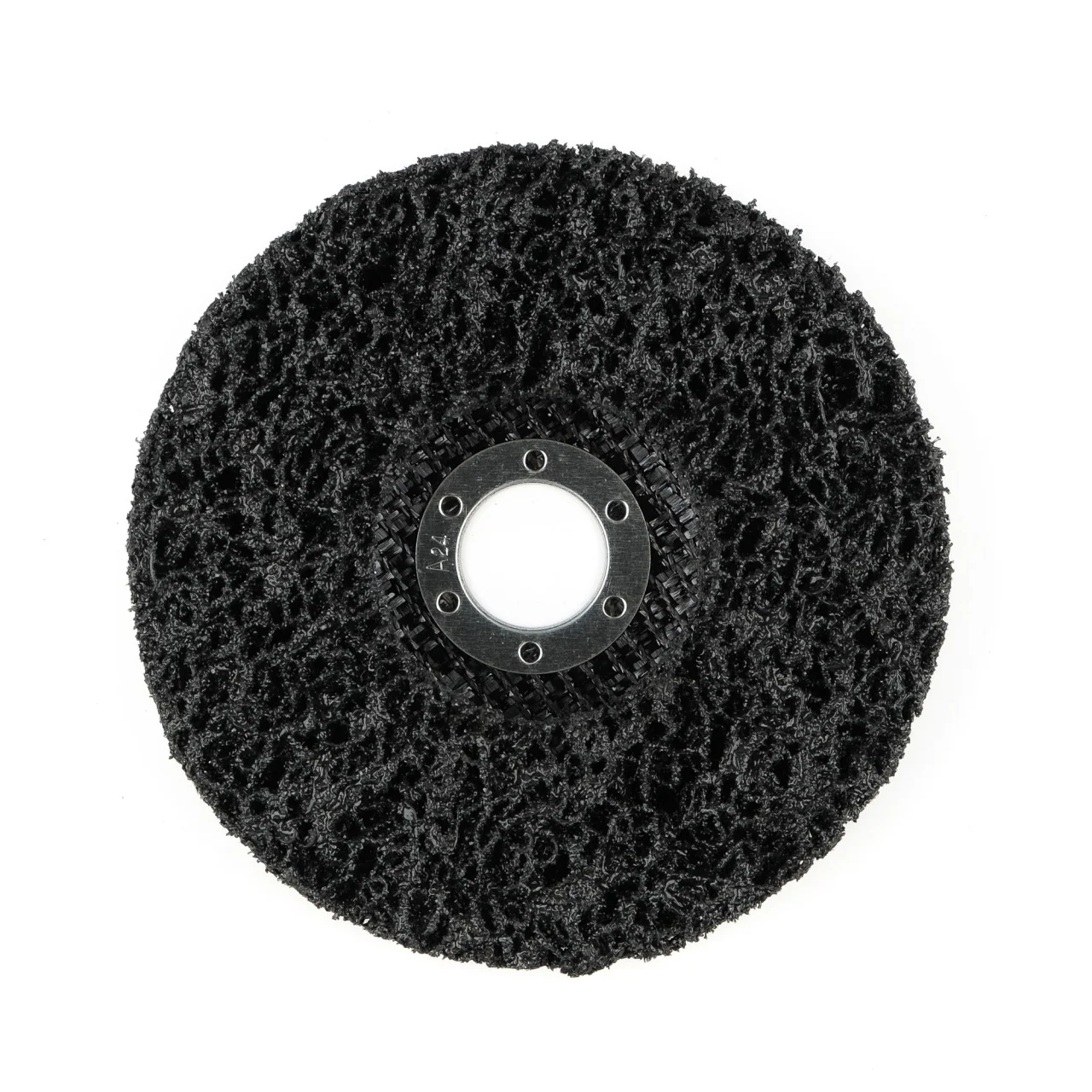 Tarcza ścierna z włókniny czarna delikatna T27 125×22.23mm — ujęcie 2
