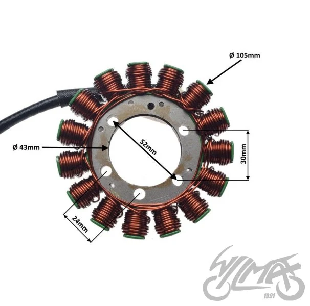 Stator 15 cewek do Aprilii RSV4 2011-2017 — ujęcie 2