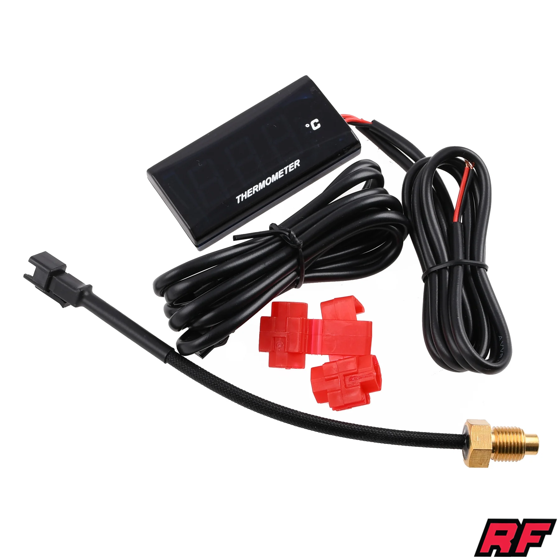 Termometr lcd 12 V Racing Force czerwony