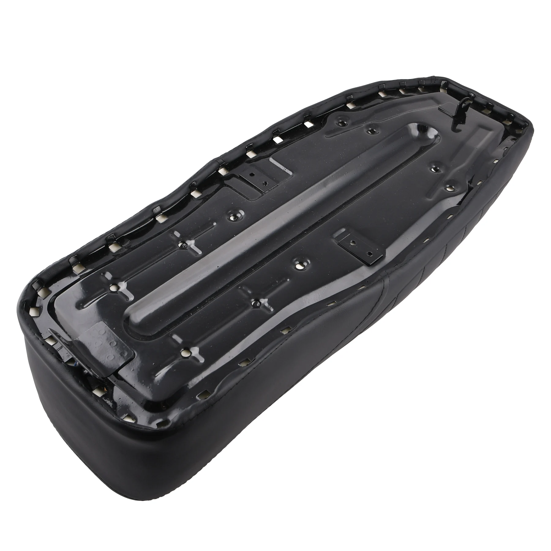 Siedzenie Simson S51 enduro pikowane czarne + czarna blacha DPR Classic V2 — ujęcie 4