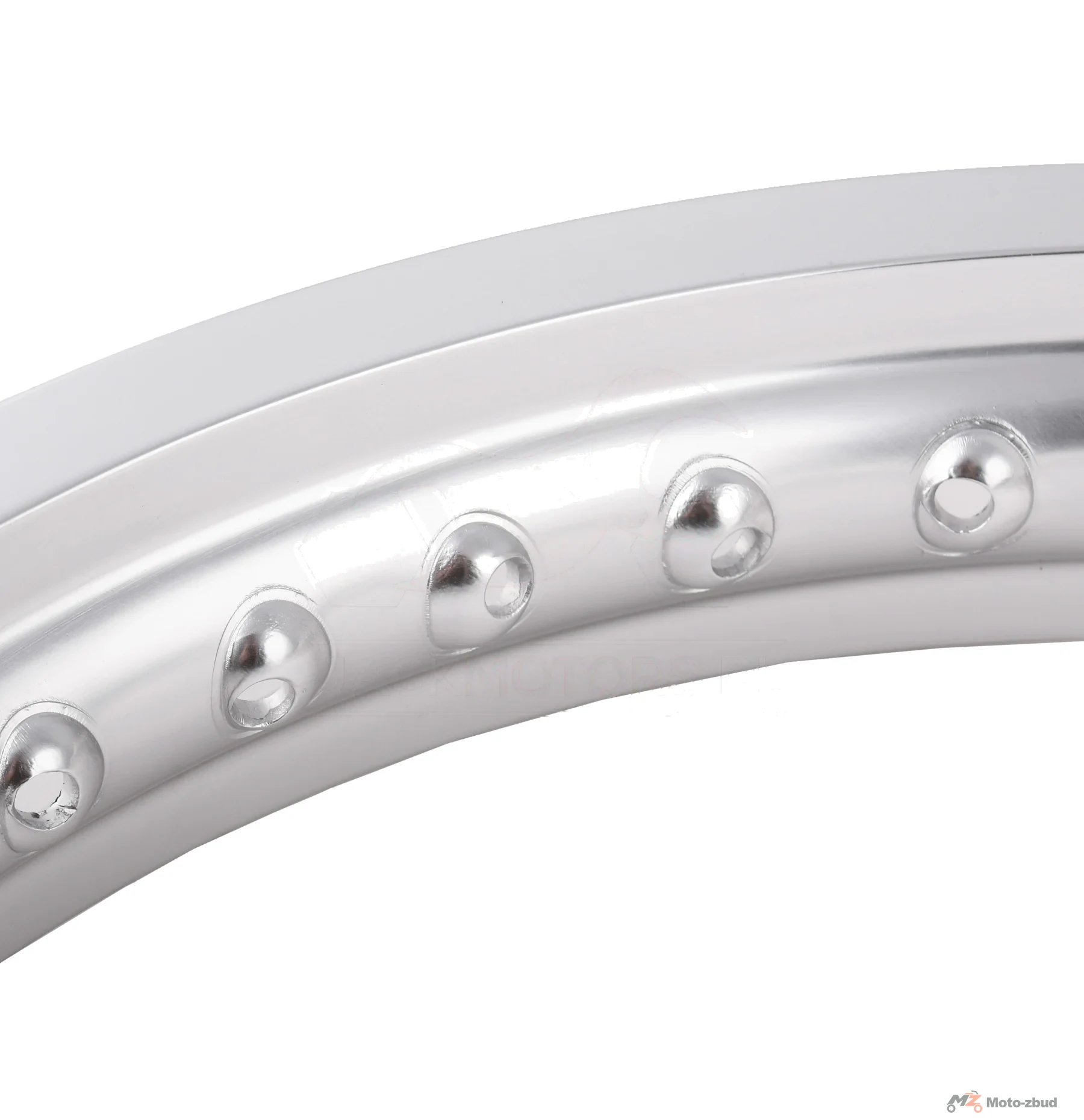 Obręcz koła Simson MZ ETZ 2,15 × 16 aluminiowa srebrna polerowana MZA — ujęcie 3